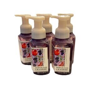 5 X Bath & Body Works POMEGRANATE & BLACKBERRY Gentle Foaming Hand Soap 8.75oz